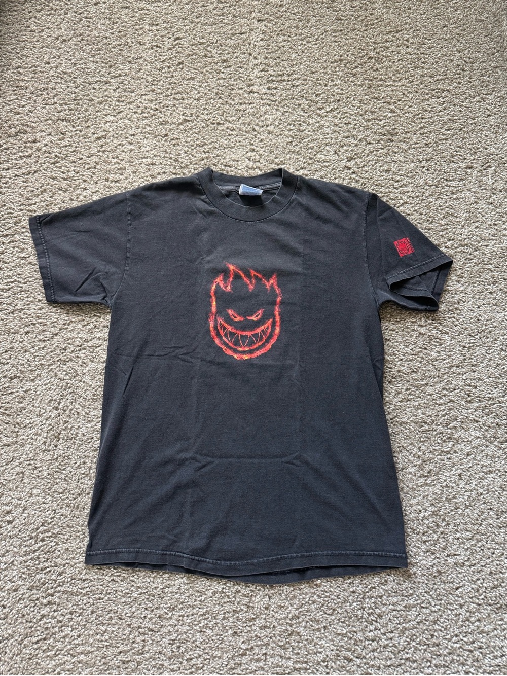 Spitfire Wheels Skateboards Vintage Flamehead Tee shirt USA Skate Rare Medium